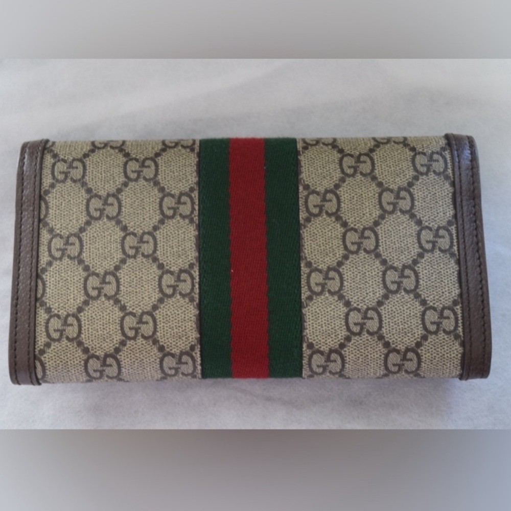 Gucci Ophidia Continental Wallet GG Supreme Canvas Beige Brown - Picture 8 of 10
